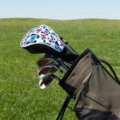 Mooie, kleurrijke Butterflies Golfheadcover (Insitu)