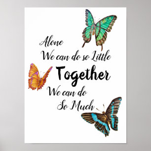 Mooie, kleurrijke Butterflies Motivatie Poster