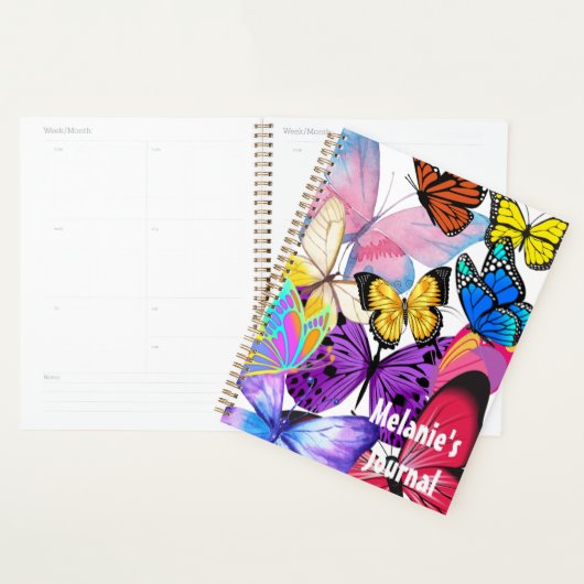 Mooie, kleurrijke Butterflies Planner (Display)