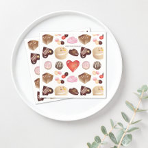 Mooie Kleurrijke Chocolade Snoep Patroon Papier