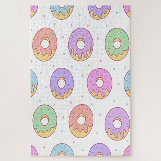Mooie Kleurrijke Donuts Legpuzzel (Verticaal)