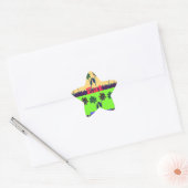 Mooie kleurrijke Eat Love Speel tekst Bloemen Pop Ster Sticker (Envelop)