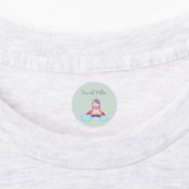 Mooie Kleurrijke Eenhoorn Aangepaste Naam Labels (Aangebracht)
