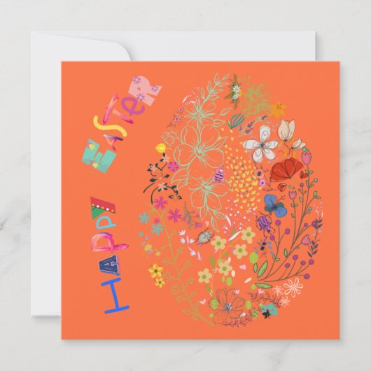 Mooie, kleurrijke Eieren-rooster-Kaart (Voorkant)