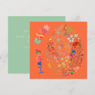 Mooie, kleurrijke Eieren-rooster-Kaart