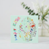 Mooie, kleurrijke Eieren-rooster-Kaart (Staand voorkant)