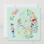 Mooie, kleurrijke Eieren-rooster-Kaart (Voorkant)