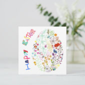 Mooie, kleurrijke Eieren-rooster-Kaart (Staand voorkant)