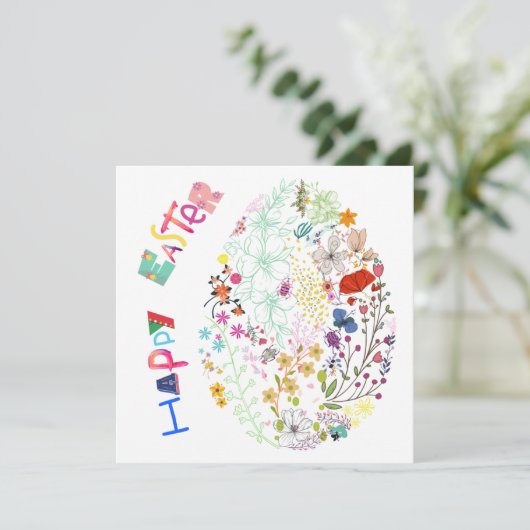 Mooie, kleurrijke Eieren-rooster-Kaart (Staand voorkant)