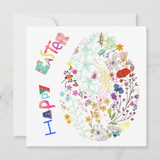 Mooie, kleurrijke Eieren-rooster-Kaart (Voorkant)