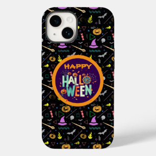 Mooie Kleurrijke Enge Halloween-patronen Case-Mate iPhone 14 Hoesje