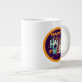 Mooie kleurrijke enge Halloween patronen Grote Koffiekop (Voorkant rechts)