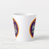 Mooie kleurrijke enge Halloween patronen Latte Mok (Voorkant)