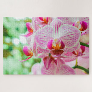 Mooie kleurrijke fuchsia bloem legpuzzel