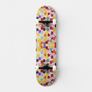 Mooie kleurrijke geschilderde bloemen persoonlijk skateboard