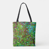 Mooie kleurrijke glitter tote bag (Achterkant)
