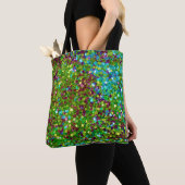 Mooie kleurrijke glitter tote bag (Dichtbij)