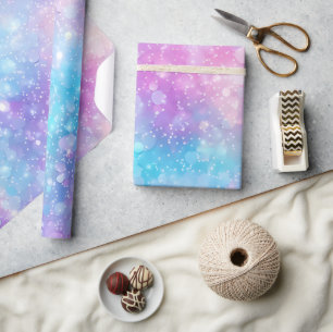 Mooie Kleurrijke Glitterende Achtergrond Cadeaupapier