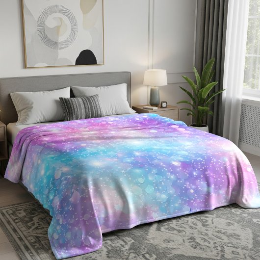 Mooie Kleurrijke Glitterende Achtergrond Fleece Deken