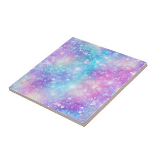 Mooie Kleurrijke Glitterende Achtergrond Tegeltje