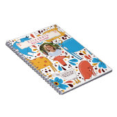 Mooie Kleurrijke Handgetekende Dieren Aangepaste N Notitieboek (Rechterzijde)