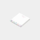 Mooie Kleurrijke Hart Meisjesachtig Script Schrijf Post-it® Notes (Schuin)