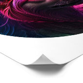 Mooie kleurrijke hondenkunst poster (Hoek)