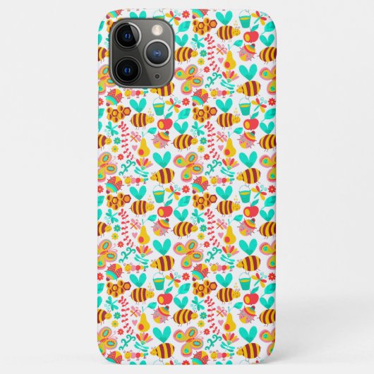 Mooie kleurrijke insecten patronen Case-Mate iPhone case (Achterkant)