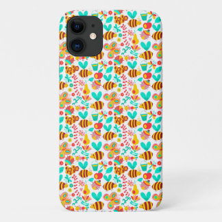 Mooie kleurrijke insecten patronen Case-Mate iPhone case