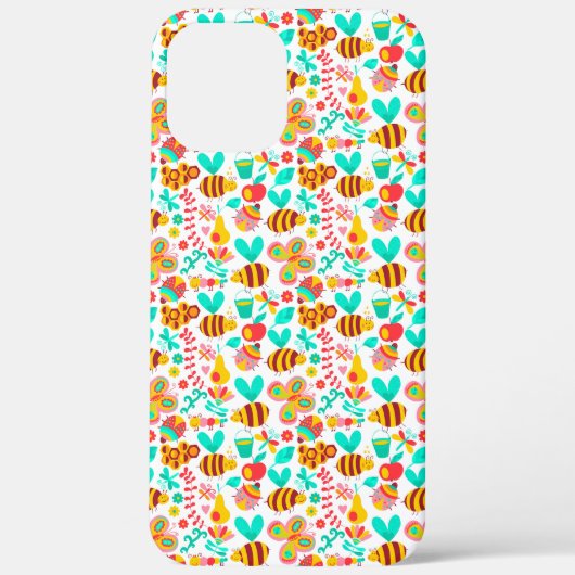 Mooie kleurrijke insecten patronen Case-Mate iPhone case (Achterkant)