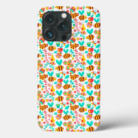 Mooie kleurrijke insecten patronen Case-Mate iPhone case (Achterkant)
