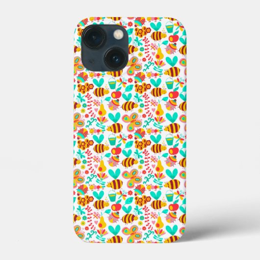 Mooie kleurrijke insecten patronen Case-Mate iPhone case (Achterkant)
