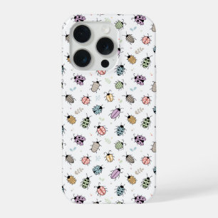 Mooie Kleurrijke Insecten Patroon iPhone 15 Pro Case