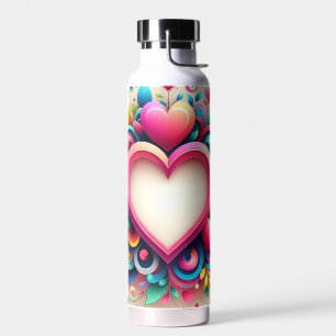 Mooie kleurrijke iPhone / iPad hoes voor Valentijn Waterfles