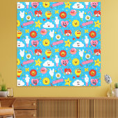 Mooie Kleurrijke Karakters Pop Art Canvas Afdruk (Insitu (Woonkamer))