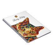 Mooie Kleurrijke Kat Notitieboek (Rechterzijde)
