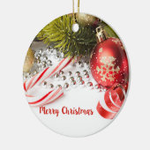 Mooie kleurrijke kerstdecoratie keramisch ornament (Links)