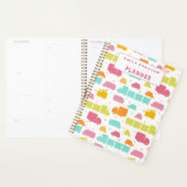 Mooie Kleurrijke Kinderen Achtergrond Aangepaste N Planner (Display)