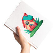 Mooie Kleurrijke Kleine Huis Sticker