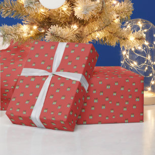 Mooie Kleurrijke Kleine Kerstcadeaus Patroon Cadeaupapier
