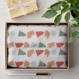 Mooie Kleurrijke Koekjes Patroon Kerstmis Tissuepapier