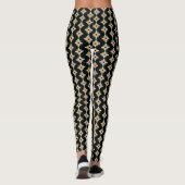 Mooie kleurrijke kruis geometrische patroon leggings (Achterkant)