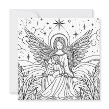 Mooie kleurrijke kunst Guardian Angel