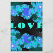 Mooie kleurrijke Liefde universum vector design ku Briefpapier (Voorkant)