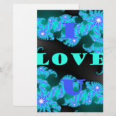 Mooie kleurrijke Liefde universum vector design ku Briefpapier (Voorkant / Achterkant)