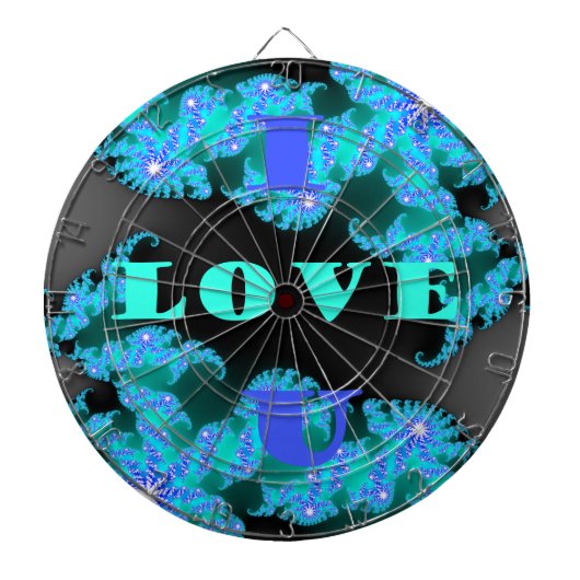 Mooie kleurrijke Liefde universum vector design ku Dartbord (Voorkant)