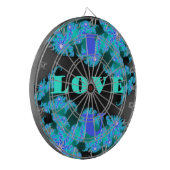 Mooie kleurrijke Liefde universum vector design ku Dartbord (Voorkant Links)