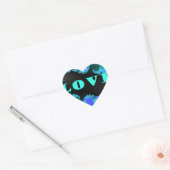 Mooie kleurrijke Liefde universum vector design ku Hart Sticker (Envelop)