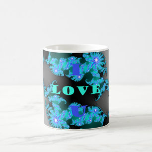 Mooie kleurrijke Liefde universum vector design ku Koffiemok