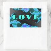 Mooie kleurrijke Liefde universum vector design ku Rechthoekige Sticker (Tas)